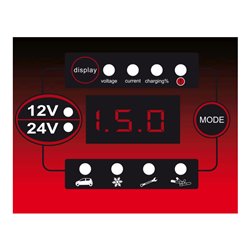 KS Tools 12V + 24V SMARTcharger Hochfrequenz-Batterieladegerät 25A/12,5A
