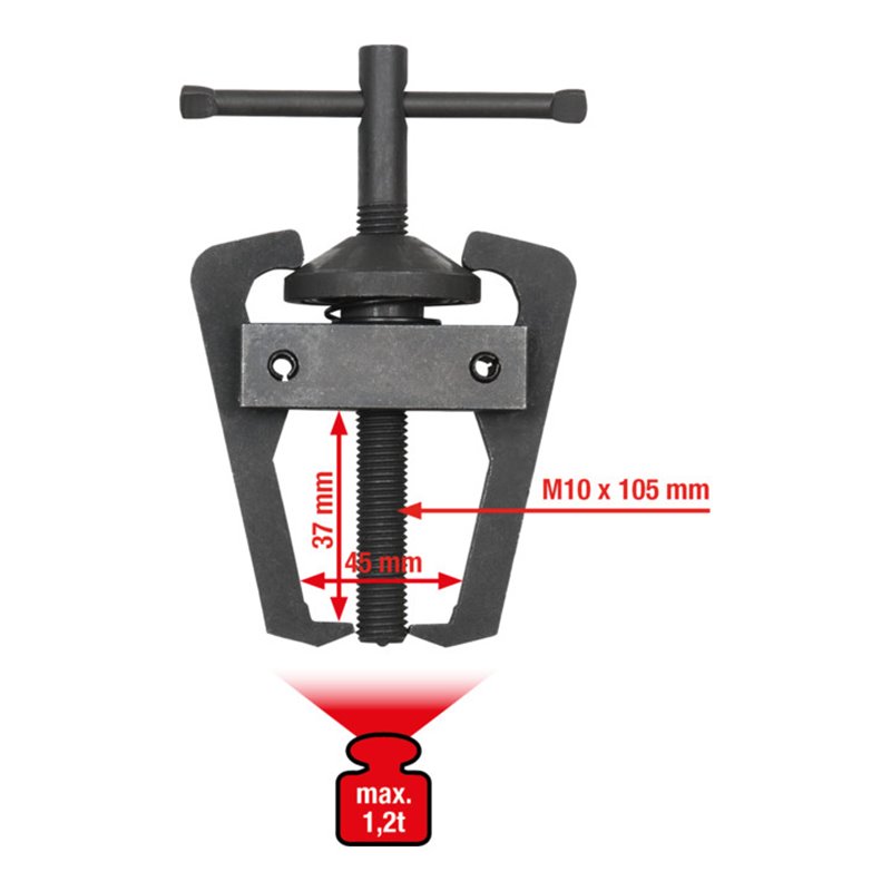 KS Tools Polklemmen-Wischarm-Abzieher 2armig,45mm
