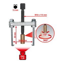 KS Tools Scheibenwischarm-Abzieher 2armig,20-60mm