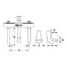 KS Tools Scheibenwischarm-Abzieher 2armig,20-60mm
