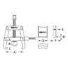 KS Tools Universal-Lagerring-Abzieher 2-armig mit Spannbügel, 90mm