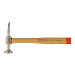 KS Tools Aluminium-Karosserie-Flachspitzhammer gewölbter Kopf, rund/flachspitz