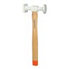 KS Tools Aluminium-Karosserie-Standard-Hammer gewölbter Kopf, rund/eckig