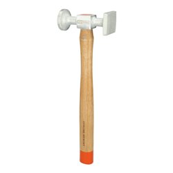 KS Tools Aluminium-Karosserie-Standard-Hammer gewölbter Kopf, rund/eckig