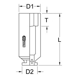 KS Tools Traggelenk-Stecknuss für Citroen und Peugeot, 41 mm