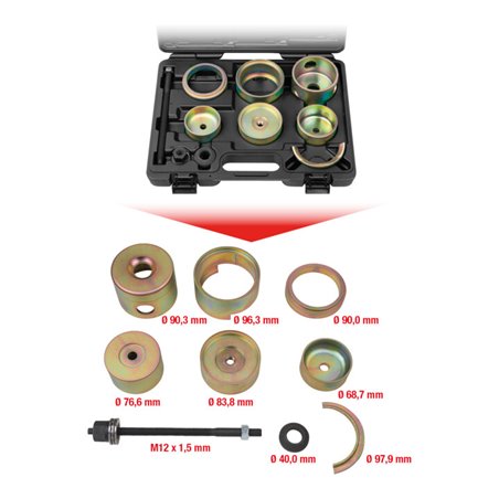 KS Tools Silentlagerwerkzeug-Satz für VAG Hinterachse, 11-teilig