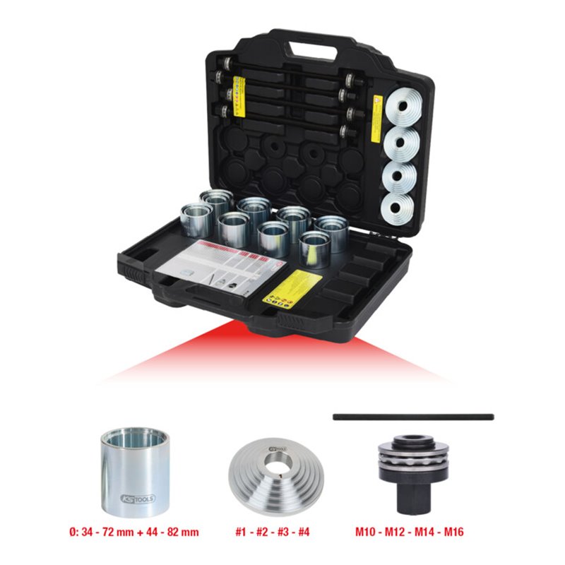 KS Tools Druck- und Zughülsen-Satz, 36-teilig