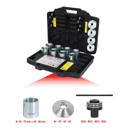 KS Tools Druck- und Zughülsen-Satz, 36-teilig