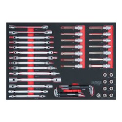 KS Tools SCS Schlüssel-Satz, 53-teilig in 1/1 Systemeinlage