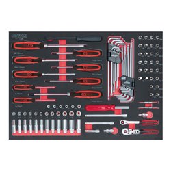KS Tools SCS 1/4' Steckschlüssel-Satz, 95-teilig in 1/1 Systemeinlage