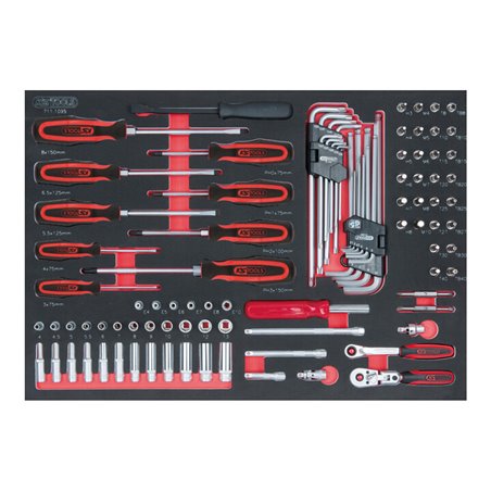 KS Tools SCS 1/4' Steckschlüssel-Satz, 95-teilig in 1/1 Systemeinlage