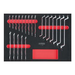 KS Tools SCS Schlüssel-Satz, 21-teilig in 1/1 Systemeinlage