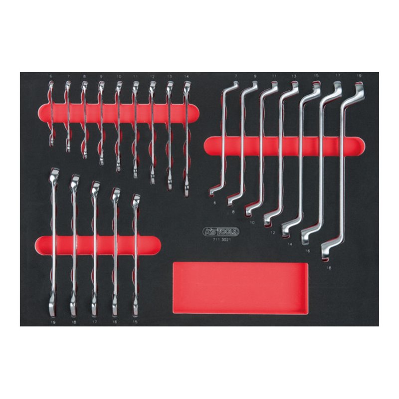 KS Tools SCS Schlüssel-Satz, 21-teilig in 1/1 Systemeinlage