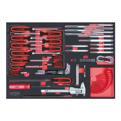 KS Tools SCS Schraubendreher- und Messgeräte-Satz, 41-teilig in 1/1 Systemeinlage