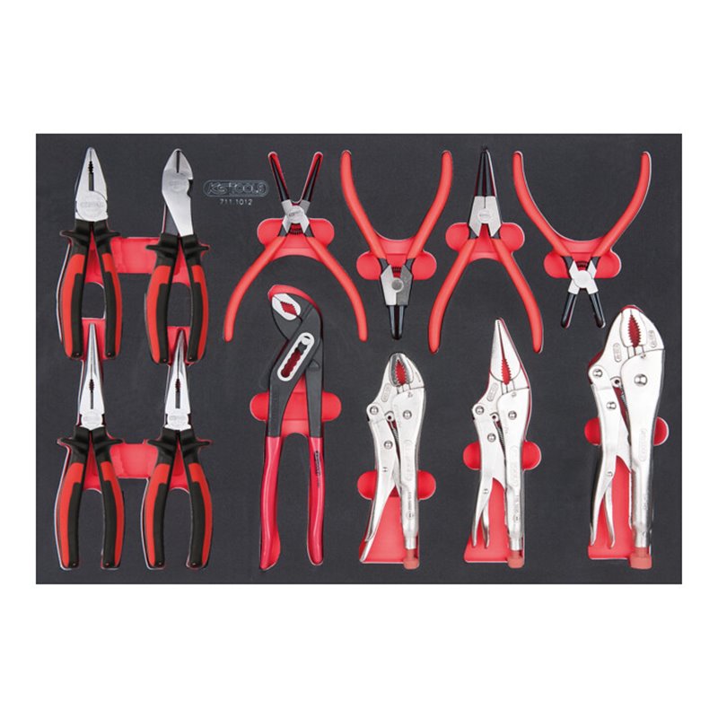 KS Tools SCS Zangen-Satz, 12-teilig in 1/1 Systemeinlage