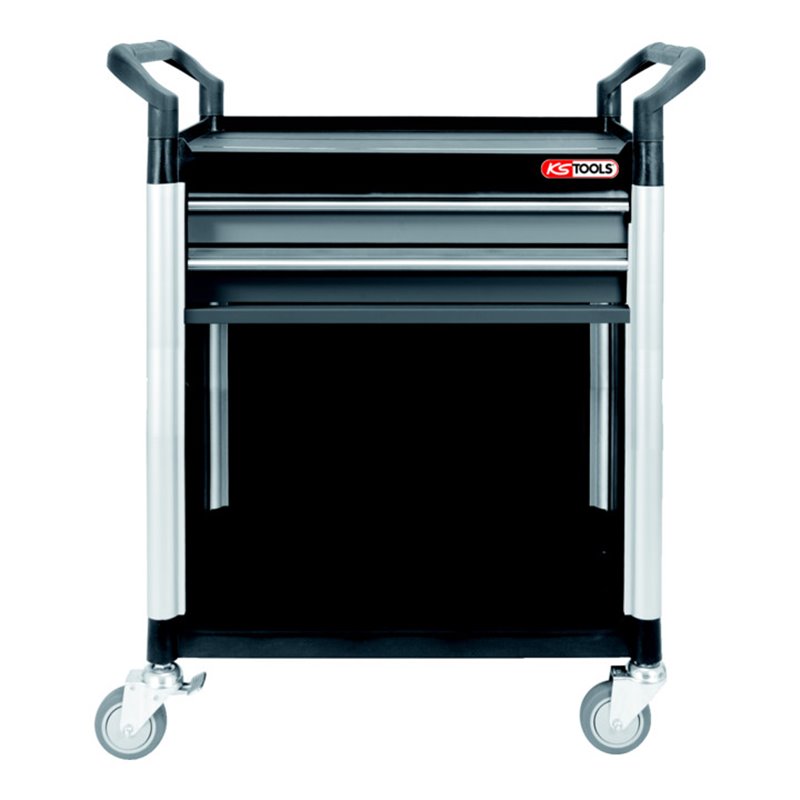 KS Tools Werkstatt-Servicewagen mit 2 Schubladen und Verkleidung