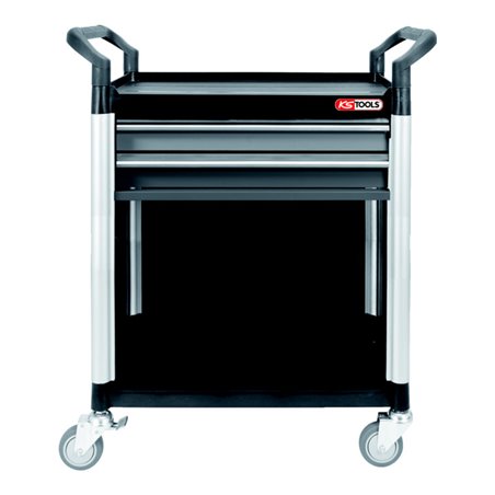 KS Tools Werkstatt-Servicewagen mit 2 Schubladen und Verkleidung