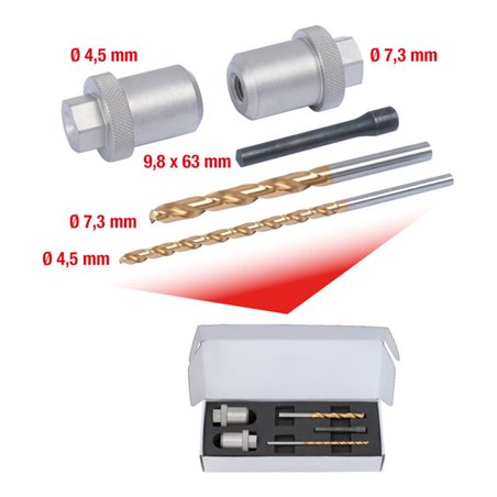 KS Tools Ausbohr-Satz für Klemmschraube M10