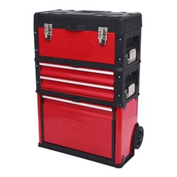 KS Tools Fahrbarer Kunststoff-Stahlblech-Werkzeugkasten