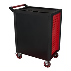 KS Tools RACINGline SCHWARZ/ROT Werkstattwagen mit 7 Schubladen und 215 Premium-Werkzeugen