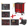 KS Tools RACINGline SCHWARZ/ROT Werkstattwagen mit 7 Schubladen und 515 Premium-Werkzeugen