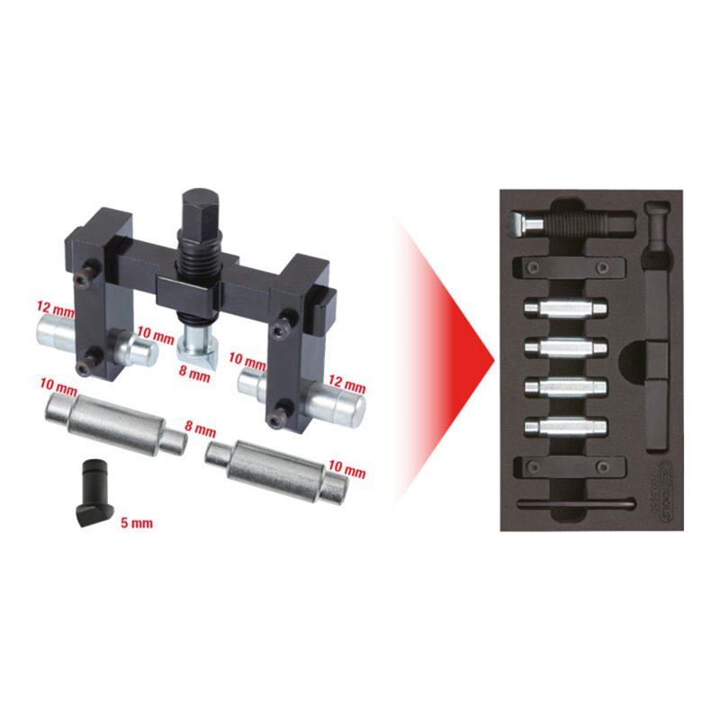 KS Tools Klemmbohrungs-Spreizwerkzeug-Satz, 11-teilig