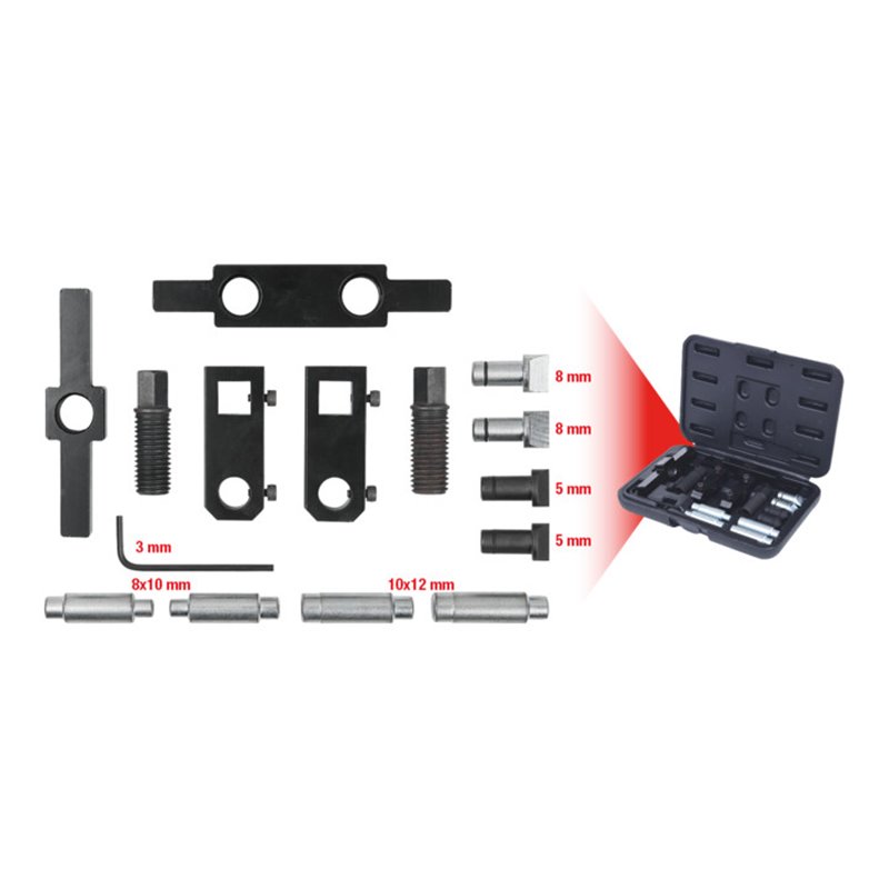 KS Tools MASTER Klemmbohrungs-Spreizwerkzeug-Satz, 15-tlg.