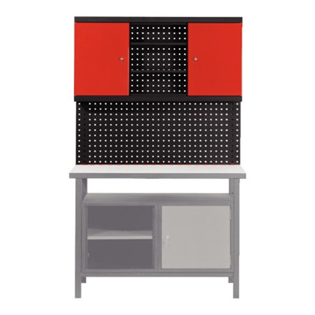 KS Tools Erweiterungs-Rückwandsystem für Werkbänke, mit Schrank