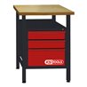 KS Tools Werkbank mit 3 Schubladen, H840xB600xT600mm