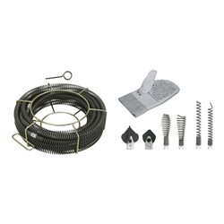 KS Tools Kanal- und Rohrreinigungs-Werkzeug-Satz Ø 22mm Innenseele, 14-teilig