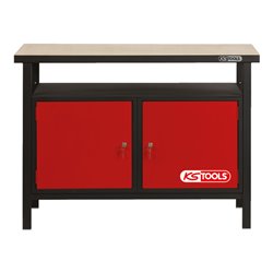 KS Tools Profi-Werkbank mit 2 Türen, H840xB1200xT600mm