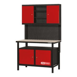 KS Tools Profi-Werkbank mit 2 Türen, H840xB1200xT600mm