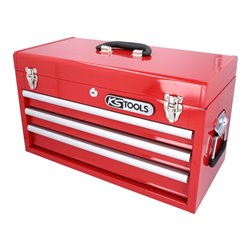 KS Tools Werkzeugtruhe mit 3 Schubladen-rot, L508xH255xB303mm