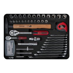 KS Tools 1/4' + 1/2“ Elektriker-Werkzeugkoffer, 128-tlg.