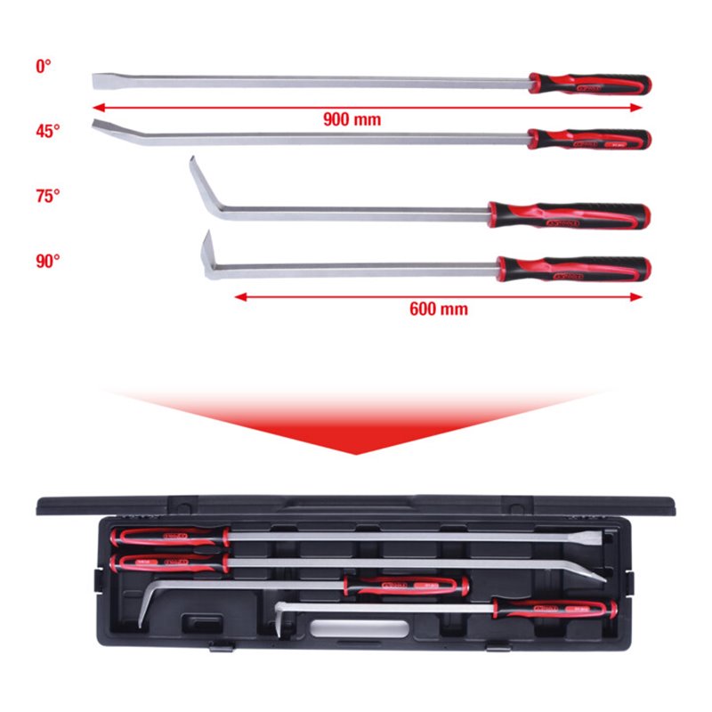 KS Tools Mechaniker-Hebel-Satz, 4-teilig