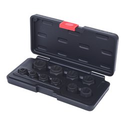 KS Tools Spiral-Profil-Steckmuttern-Satz, 10-teilig, M8-M19