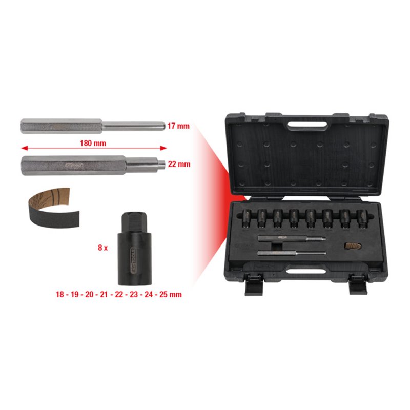 KS Tools Radsicherungs-Demontageset, 10-tlg.