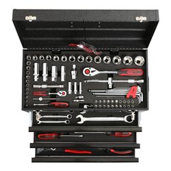 KS Tools 1/4'+1/2' CHROMEplus Universal-Werkzeug-Satz, 99-teilig GEAR