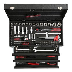 KS Tools 1/4'+1/2' CHROMEplus Universal-Werkzeug-Satz, 99-teilig
