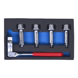 KS Tools 1/2' Bremssattel Spezial-Steckschlüssel- Satz, 5-teilig