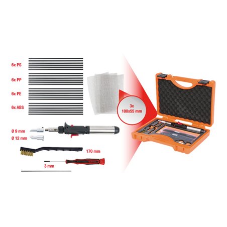 KS Tools Kunststoff-Schweißkolben-Satz, 33-teilig