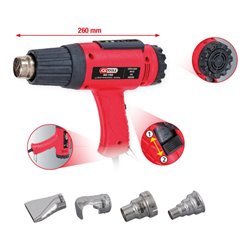 KS Tools Heißluft-Gerät Satz inkl. 4 Aufsätze