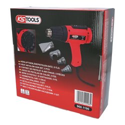 KS Tools Heißluft-Gerät Satz inkl. 4 Aufsätze