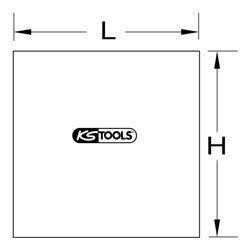 KS Tools Schweißerschutzplane, schwarz