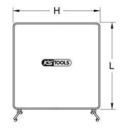 KS Tools Rahmen für Schweißerschutzwand