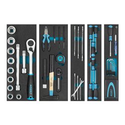 HAZET Metall-Werkzeugkasten mit Sortiment 190/79 Anzahl Werkzeuge: 79