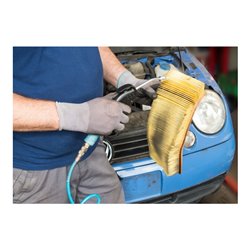 HAZET Ausblaspistole 100 mm, mit Venturidüse und gebogenem Rohr 9040P-4