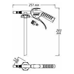 HAZET Karosseriepistole für Unterbodenschutz und Hohlraumversiegelung 9042P-4