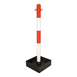 Moravia Kettenständer EXTERN 60 x 1000 mm rot/weiß + 2 Ösen ohne Tragegriff