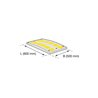 Moravia Fahrbahnschwelle SafeRide-75 Normelement 900 x 500 x 75 mm
